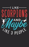 Skorpion Notizbuch: Skorpion Notizbuch die Perfekte Geschenkidee für Tierliebhaber und Skorpion Freunde. Das Taschenbuch hat 120 weiße Seiten mit Punktraster die dich b