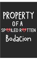 Property Of A Spoiled Rotten Bodacion: Lined Journal, 120 Pages, 6 x 9, Bodacion Dog Gift Idea, Black Matte Finish (Property Of A Spoiled Rotten Bodacion Journal)