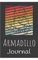 Armadillo Journal: Animal Lovers Gift. Pretty Lined Notebook & Diary For Writing And Note Taking For Your Special Day.(120 Blank Lined Pages - 6x9 Inches)