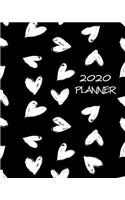 2020: 8"x10" Daily and Weekly Agenda Planner and Organizer V10