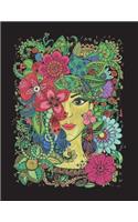 Cornell Notes XL Notebook: 8.5x11, 250 page, Extra Large Cornell Notebook: Mandala Girl Cover Design