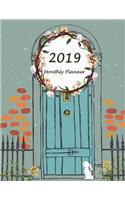 2019 Monthly Planner: Blue House, Daily Journal Planner,12 Months Calendar, Schedule Planner, Agenda Planner,12 Month, January 2019 to December 2019 242 Pages 8.5" X 11"