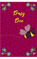 Busy Bee: 2019 - 2020 Planner 2 Years Monthly Weekly Calendar Organizer Diary With Essential Goals and Notes Section - Purple Bee Queen Flower