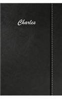 Charles: Simulated Leather Notebook Journal Diary Sketchbook with Lined Pages