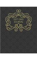 Dot Grid Journal: Elegant Luxury Collection - Basic Black and Gold Pattern Makes This Notebook Perfect for Home, School, or Office!(1 Elegant Luxury Dot Grid Journal)