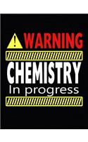 Warning Chemistry In Progress: Composition Notebook - Dot Grid: Composition Notebook, Dotted Grid Paper, Dot Journal