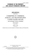 Oversight of the property and casualty insurance industry
