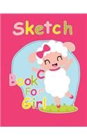 Sketch Book For Girl: 120 Blank Paper Pad for Drawing, Sketching, Doodling, Writing and Journaling. Great for Artist, Kids, Girls, Boy, Adult. Extra Large Write Paper 8.5(1 Art Journal Diary)
