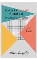 Pocket Blank Sudoku Worksheet Book: 100 Pages, 6*9, Two Blank Sudoku Grids Per Page(2 Blank Sudoku Worksheet)
