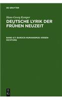 Barock-Humanismus: Krisen-Dichtung