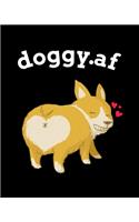 doggy.af: Inappropriate Valentines Gifts For Him - Anniversary Gifts For Wife 1 Year - Blank Composition Notebook & Journal To Write In Sex Positions For Marr
