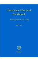 Historisches Worterbuch der Rhetorik, Band 9: St-Z