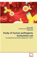 Study of human pathogenic Escherichia coli