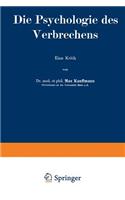 Die Psychologie Des Verbrechens