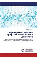 Funktsionirovanie Formul Izvineniya V Diskurse