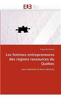 Les Femmes Entrepreneures Des R�gions Ressources Du Qu�bec: (Omn.Univ.Europ.)
