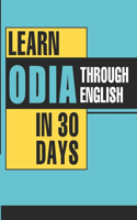 Learn Oriya Through English In 30 Days PB Oriya