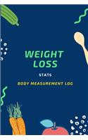 Weight Loss Stats. Body Measurement Log