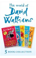 The World of David Walliams 5 Book Collection (The Boy in the Dress, Mr Stink, Billionaire Boy, Gangsta Granny, Ratburger)