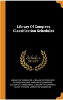 Library Of Congress Classification Schedules