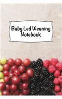 Baby Led Weaning Notebook