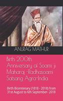 Birth 200th Anniversary of Soami ji Maharaj -Radhasoami Satsang Agra-India