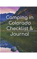 Camping in Colorado Checklist & Journal