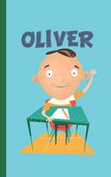 Oliver: Happy Boys Writing 120 Pages Notebook - Small Lined (6 X 9 )