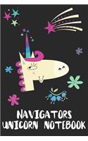 Navigators Unicorn Notebook: Blank Lined Journal Gift Idea