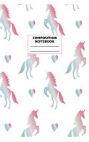 Composition Notebook: Unicorn Journal for Girls, Teen and Women Cute Matte Cover Design with Blank Lined Interior College Ruled (Great as Party Favors, Gifts, Diary, Jour