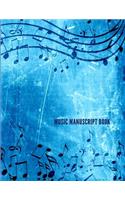 Music Manuscript Book: Blank Sheet Music Composition Manuscript, 12 Staffs Per Paper, for Musicians, Bands, Teachers and Students