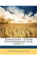 Transactions - Ottawa Field-Naturalists' Club, Issues 1-7