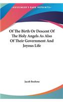 Of The Birth Or Descent Of The Holy Angels As Also Of Their Government And Joyous Life