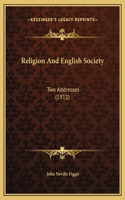 Religion And English Society