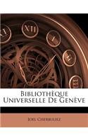 Bibliotheque Universelle de Geneve