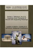 Parissi V. Telechron, Inc U.S. Supreme Court Transcript of Record with Supporting Pleadings