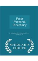 First Victoria Directory - Scholar's Choice Edition