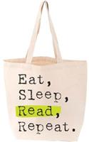 Eat, Sleep, Read, Repeat Tote
