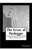 Error of Heidegger