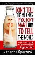 Don't Tell the Milkman If You Don't Want Him to Tell the World