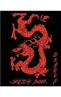 Sketch Book Dragon: Blank Doodle Draw Sketch Books