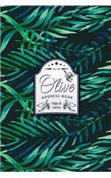 Olive Address Book: Tropical Address Book (Pocket Size 6x9
