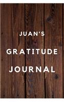 Juan's Gratitude Journal: 2020 New Year Planner Goal Journal Gift for Juan / Notebook / Diary / Unique Greeting Card Alternative