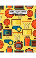Basketball Isometric Graph Paper Notebook