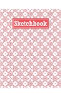 Sketchbook: 8.5 x 11 Notebook for Creative Drawing and Sketching Activities with Rhombus Themed Cover Design