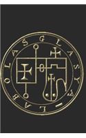 Glasya-Labolas: SIGIL KING SOLOMON 72 DEMON GOETIA 6" x 9" 100 PAGE EVOCATION JOURNAL