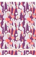 Lined Notebook: Winter Bear - Purple(2 Ln1a1s)