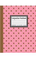 Composition Notebook: College Ruled 7.44 x 9.69 in, 100 page book for girls, kids, school, students and teachers