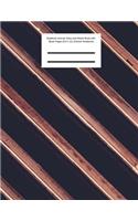 Line 45 Notebook Journal, Diary and Sketch Book with Blank Pages (8.5 x 11) (Texture Notebook)