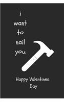 I Want to Nail You: Cute Funny Notebook for Partner A5 (6 X 9 In) to Write in with 120 Pages White Paper Journal / Planner / Notepad / Diary / Doodling Pad